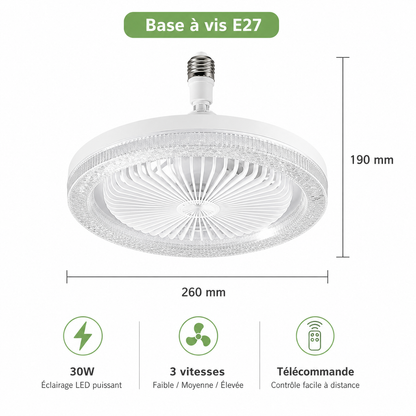 Ventilateur Plafonnier LED 30W avec Télécommande – SWIFT Aroma Fan Light