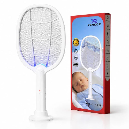 Raquette Anti-Moustiques Électrique Rechargeable LED UV – Modèle IF-218